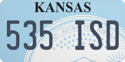 KS license plate 535ISD