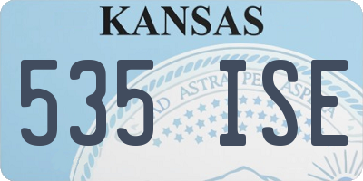 KS license plate 535ISE