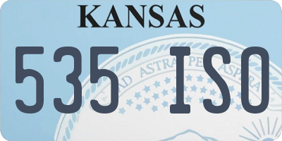 KS license plate 535ISO