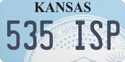KS license plate 535ISP