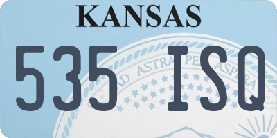 KS license plate 535ISQ