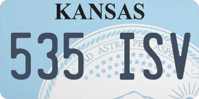 KS license plate 535ISV