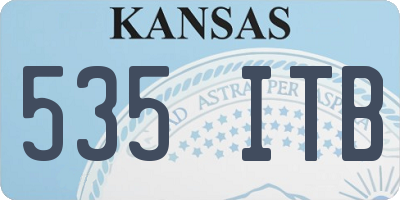KS license plate 535ITB