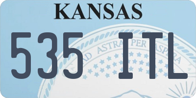 KS license plate 535ITL