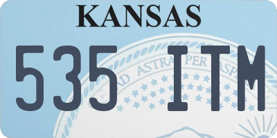KS license plate 535ITM