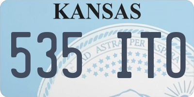 KS license plate 535ITO