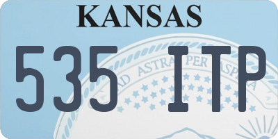 KS license plate 535ITP