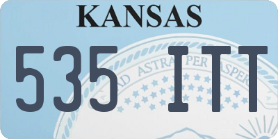 KS license plate 535ITT