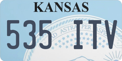 KS license plate 535ITV