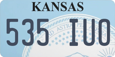 KS license plate 535IUO