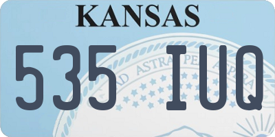KS license plate 535IUQ