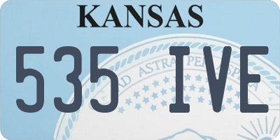 KS license plate 535IVE