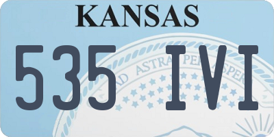 KS license plate 535IVI