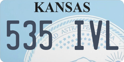 KS license plate 535IVL