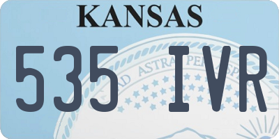 KS license plate 535IVR