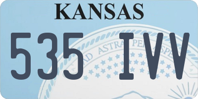KS license plate 535IVV