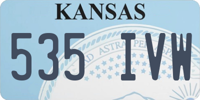 KS license plate 535IVW