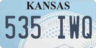KS license plate 535IWQ