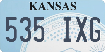 KS license plate 535IXG