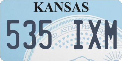 KS license plate 535IXM