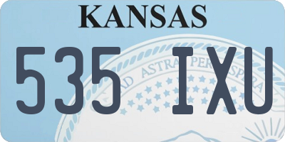 KS license plate 535IXU