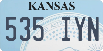 KS license plate 535IYN