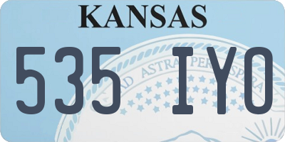 KS license plate 535IYO