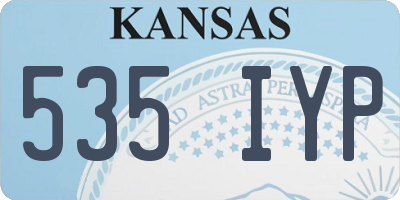 KS license plate 535IYP