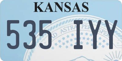 KS license plate 535IYY