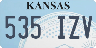 KS license plate 535IZV