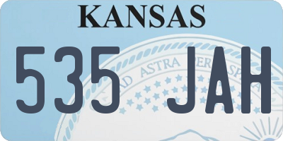 KS license plate 535JAH