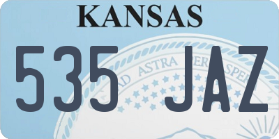 KS license plate 535JAZ