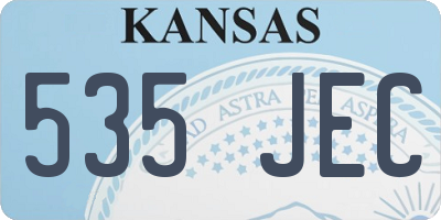 KS license plate 535JEC