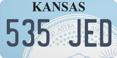 KS license plate 535JED