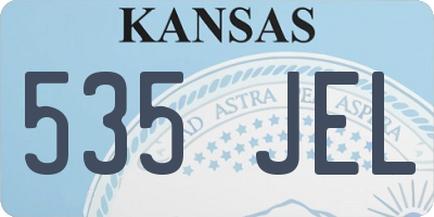 KS license plate 535JEL