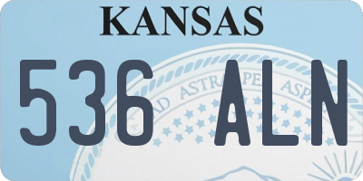 KS license plate 536ALN