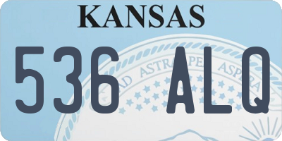 KS license plate 536ALQ