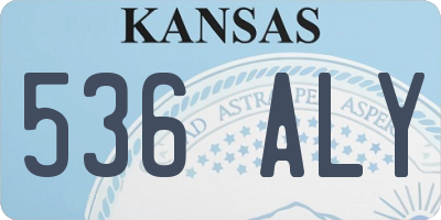 KS license plate 536ALY