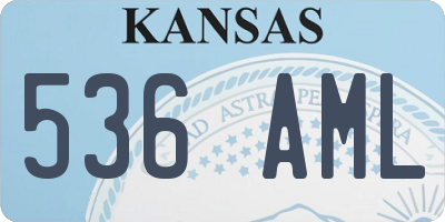 KS license plate 536AML