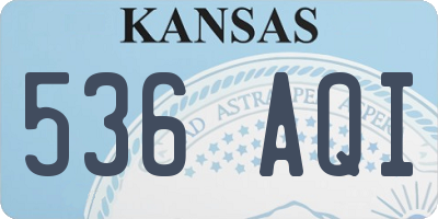 KS license plate 536AQI