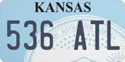 KS license plate 536ATL