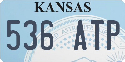 KS license plate 536ATP