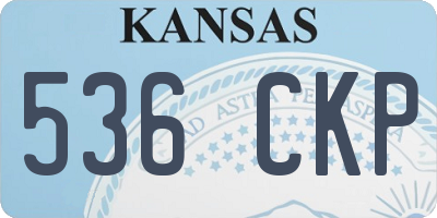 KS license plate 536CKP