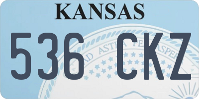 KS license plate 536CKZ