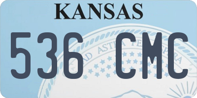 KS license plate 536CMC