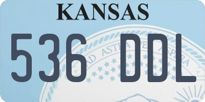 KS license plate 536DDL