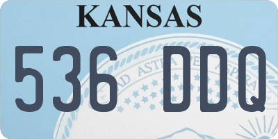 KS license plate 536DDQ