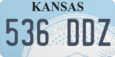 KS license plate 536DDZ