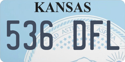 KS license plate 536DFL