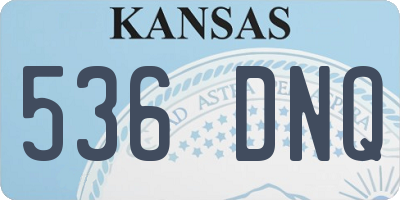 KS license plate 536DNQ